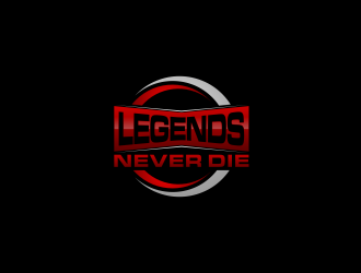 Legends Never Die logo design by Garmos