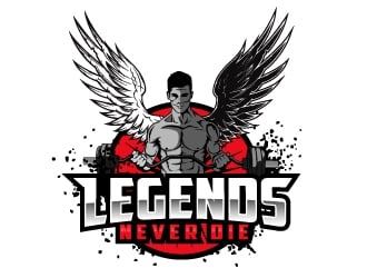 Legends Never Die logo design by AamirKhan