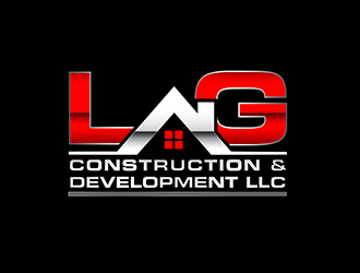 LG Construction & Development LLC logo design by 3Dlogos