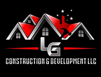 LG Construction & Development LLC logo design by design_brush