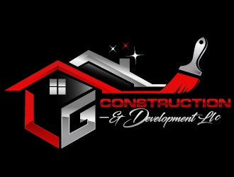 LG Construction & Development LLC logo design by Suvendu