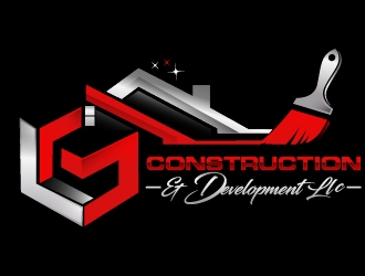 LG Construction & Development LLC logo design by Suvendu