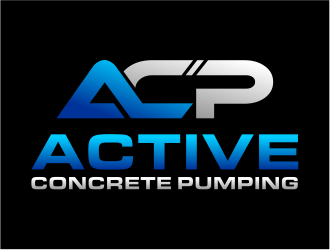 ACTIVE Concrete Pumping logo design by cintoko