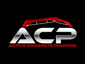 ACTIVE Concrete Pumping logo design by daywalker