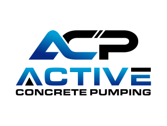 ACTIVE Concrete Pumping logo design by cintoko