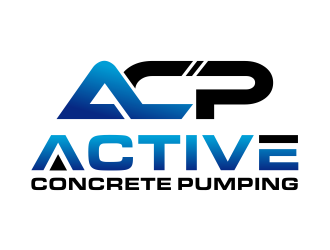 ACTIVE Concrete Pumping logo design by cintoko