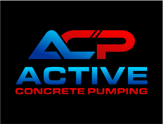 ACTIVE Concrete Pumping logo design by cintoko