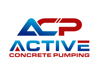 ACTIVE Concrete Pumping logo design by cintoko