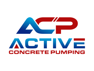 ACTIVE Concrete Pumping logo design by cintoko