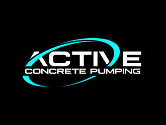 ACTIVE Concrete Pumping logo design by serprimero