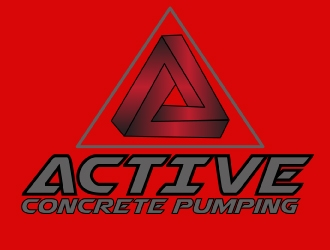 ACTIVE Concrete Pumping logo design by AamirKhan