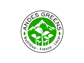 Company name: ANDES GREENS . Slogan: Nutritivo - Fresco - Local logo design by yans