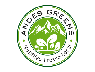 Company name: ANDES GREENS . Slogan: Nutritivo - Fresco - Local logo design by akilis13