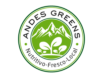 Company name: ANDES GREENS . Slogan: Nutritivo - Fresco - Local logo design by akilis13