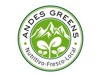 Company name: ANDES GREENS . Slogan: Nutritivo - Fresco - Local logo design by akilis13