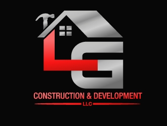 LG Construction & Development LLC logo design by PMG