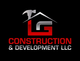 LG Construction & Development LLC logo design by jaize