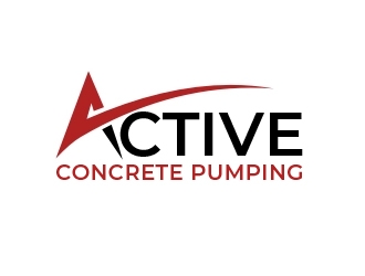 ACTIVE Concrete Pumping logo design by gilkkj