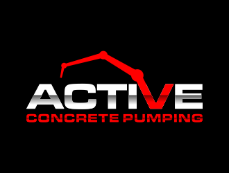 ACTIVE Concrete Pumping logo design by done