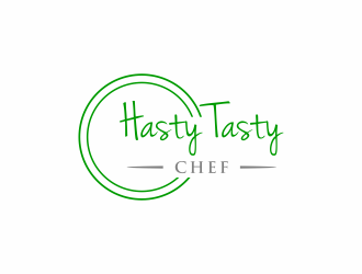 Hasty Tasty Chef logo design by menanagan