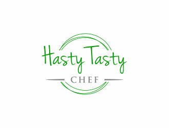 Hasty Tasty Chef logo design by menanagan