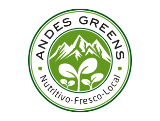 Company name: ANDES GREENS . Slogan: Nutritivo - Fresco - Local logo design by akilis13