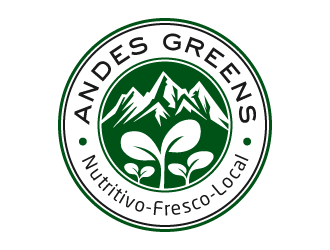 Company name: ANDES GREENS . Slogan: Nutritivo - Fresco - Local logo design by akilis13