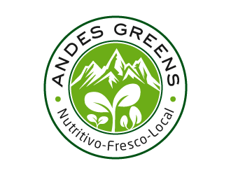 Company name: ANDES GREENS . Slogan: Nutritivo - Fresco - Local logo design by akilis13