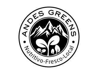 Company name: ANDES GREENS . Slogan: Nutritivo - Fresco - Local logo design by akilis13