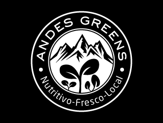 Company name: ANDES GREENS . Slogan: Nutritivo - Fresco - Local logo design by akilis13