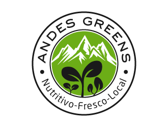 Company name: ANDES GREENS . Slogan: Nutritivo - Fresco - Local logo design by akilis13