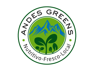 Company name: ANDES GREENS . Slogan: Nutritivo - Fresco - Local logo design by akilis13