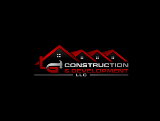 LG Construction & Development LLC logo design by Garmos