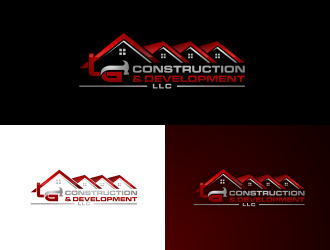 LG Construction & Development LLC logo design by Garmos