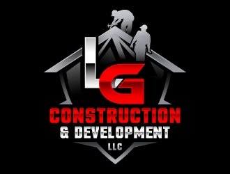 LG Construction & Development LLC logo design by Suvendu