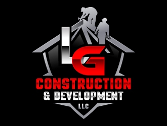 LG Construction & Development LLC logo design by Suvendu