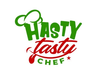 Hasty Tasty Chef logo design by DreamLogoDesign