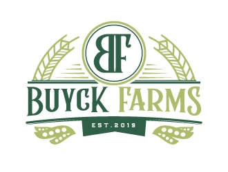 Buyck Farms logo design by akilis13