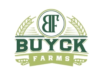 Buyck Farms logo design by akilis13