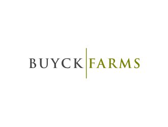 Buyck Farms logo design by bricton