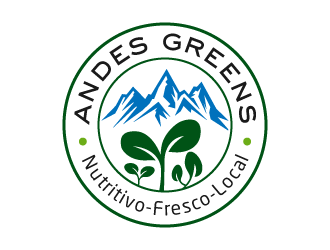 Company name: ANDES GREENS . Slogan: Nutritivo - Fresco - Local logo design by akilis13