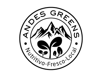 Company name: ANDES GREENS . Slogan: Nutritivo - Fresco - Local logo design by akilis13