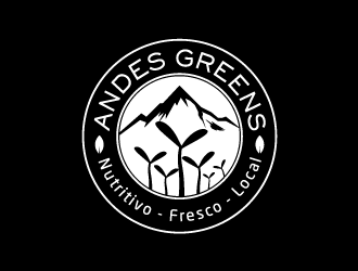 Company name: ANDES GREENS . Slogan: Nutritivo - Fresco - Local logo design by yans