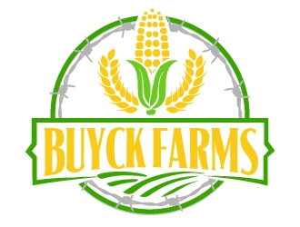 Buyck Farms logo design by AamirKhan