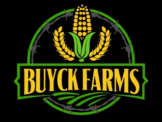 Buyck Farms logo design by AamirKhan