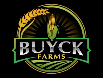 Buyck Farms logo design by jaize