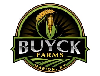 Buyck Farms logo design by jaize