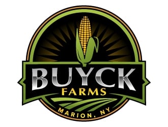 Buyck Farms logo design by jaize