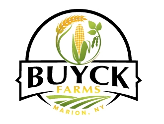 Buyck Farms logo design by jaize