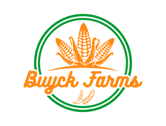 Buyck Farms logo design by Gwerth